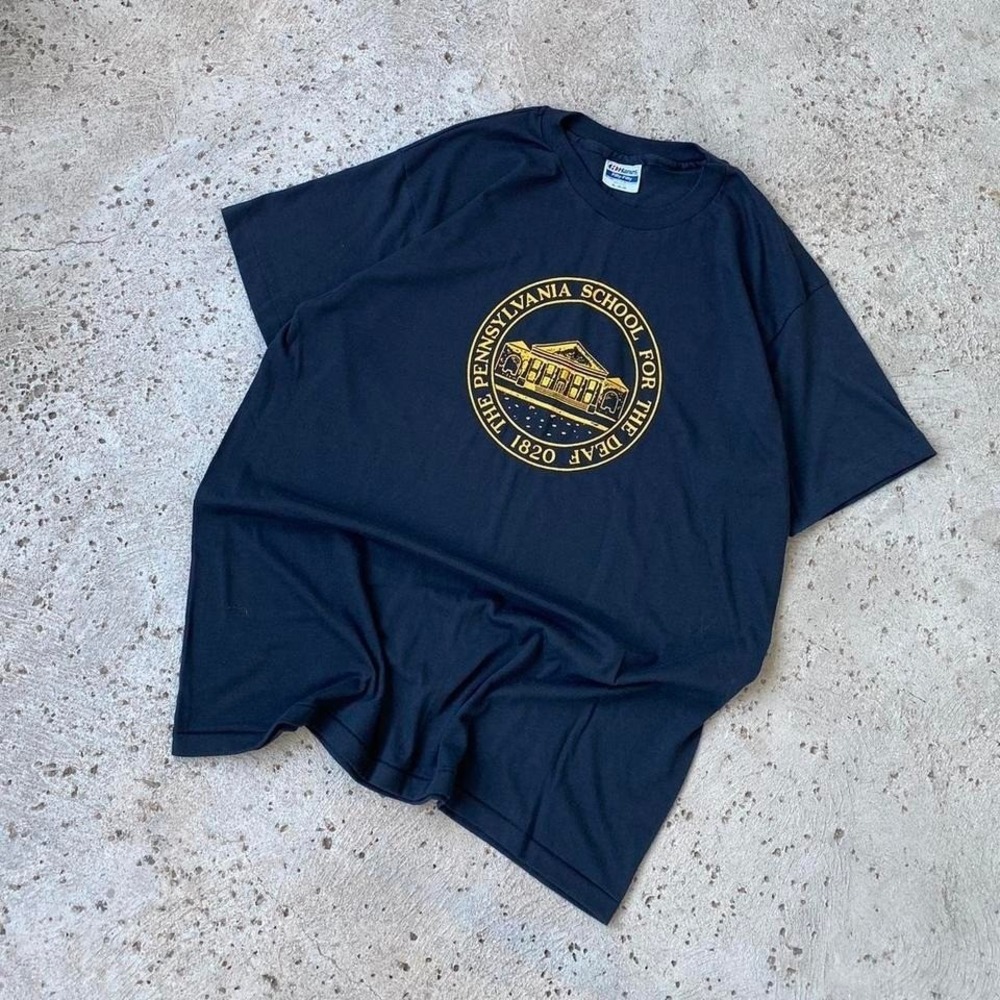 Vintage‎ 90s Pennsylvania School For The Blind 1820 Hanes Shirt Size XL